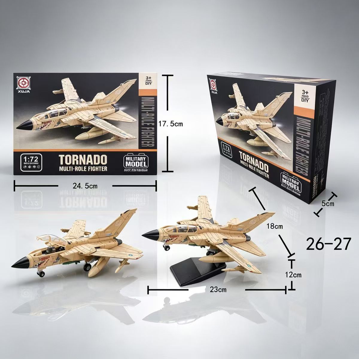 Model Airplane Plastic - Nieuwe 1:72 schaal ABS Tornado multi-role