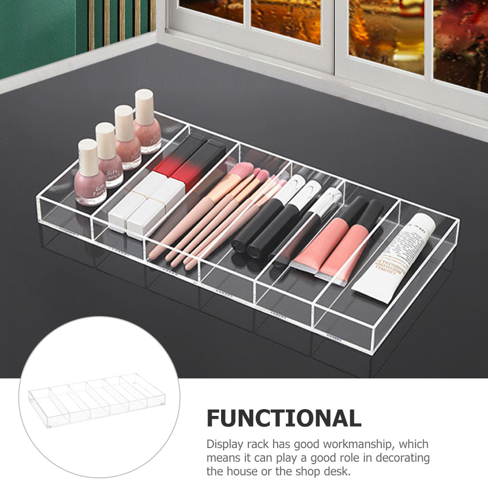 Display Case Acrylic - Transparante Acryl Brillenhouder met 6 Vakken,