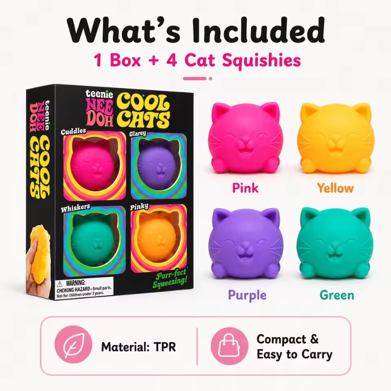 Trendy Needoh Mini 4-pack set  - Fidget Cube Original recensie en prijs