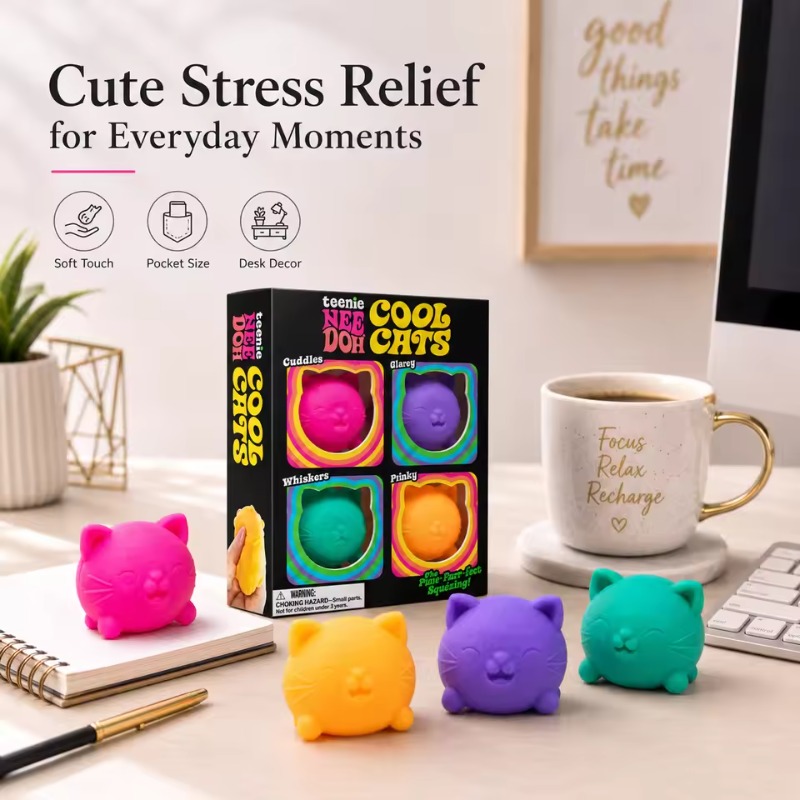 Trendy Needoh Mini 4-pack set  - Fidget Cube Original recensie en prijs