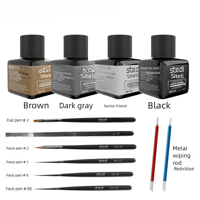 Stedi MP07-MP28 40g Watergedra - Tamiya Model Paint Set recensie en prijs